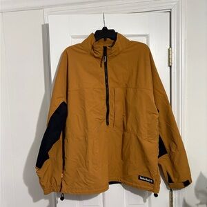 Timberland Men's Tan and Black Windbreaker